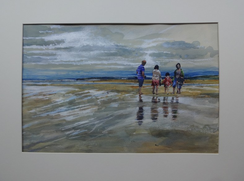 Family on Westward Ho Beach.